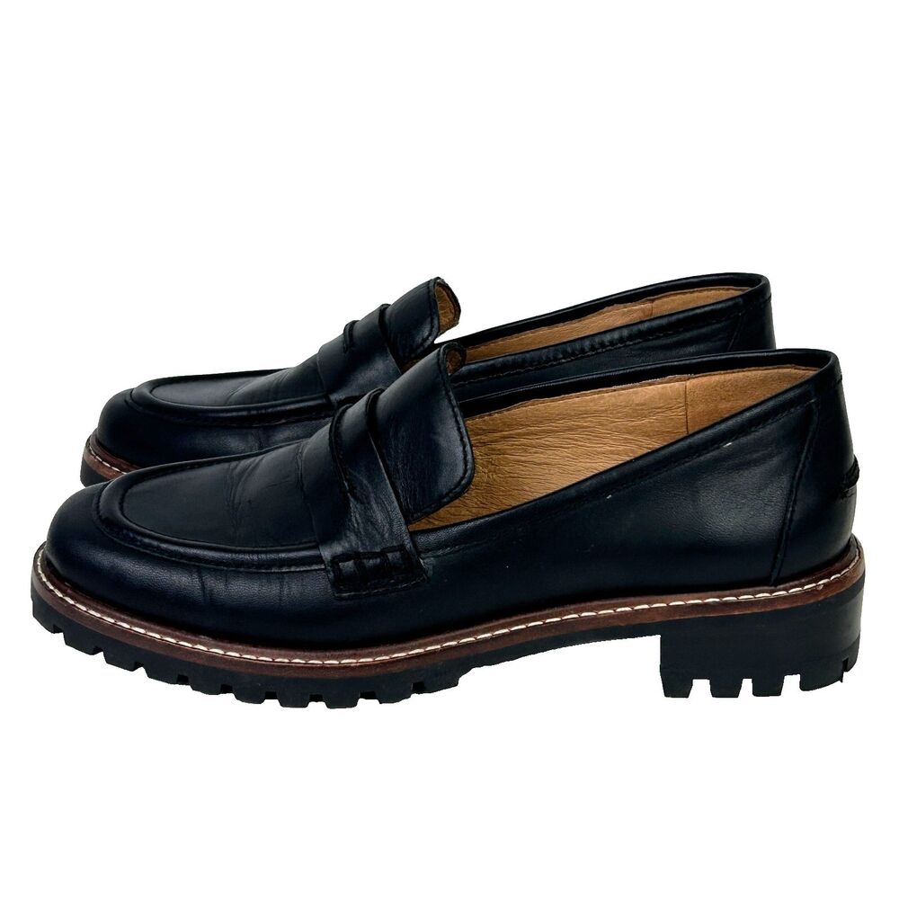 Madewell Black Leather Loafers